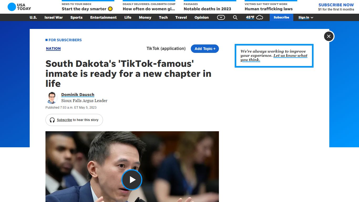 TikTok famous prison inmate Chris Chipps ready for new chapter - USA TODAY