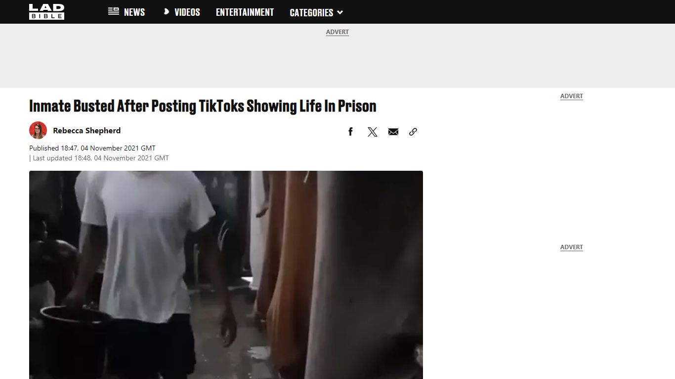 Inmate Busted After Posting TikToks Showing Life In Prison - LADbible