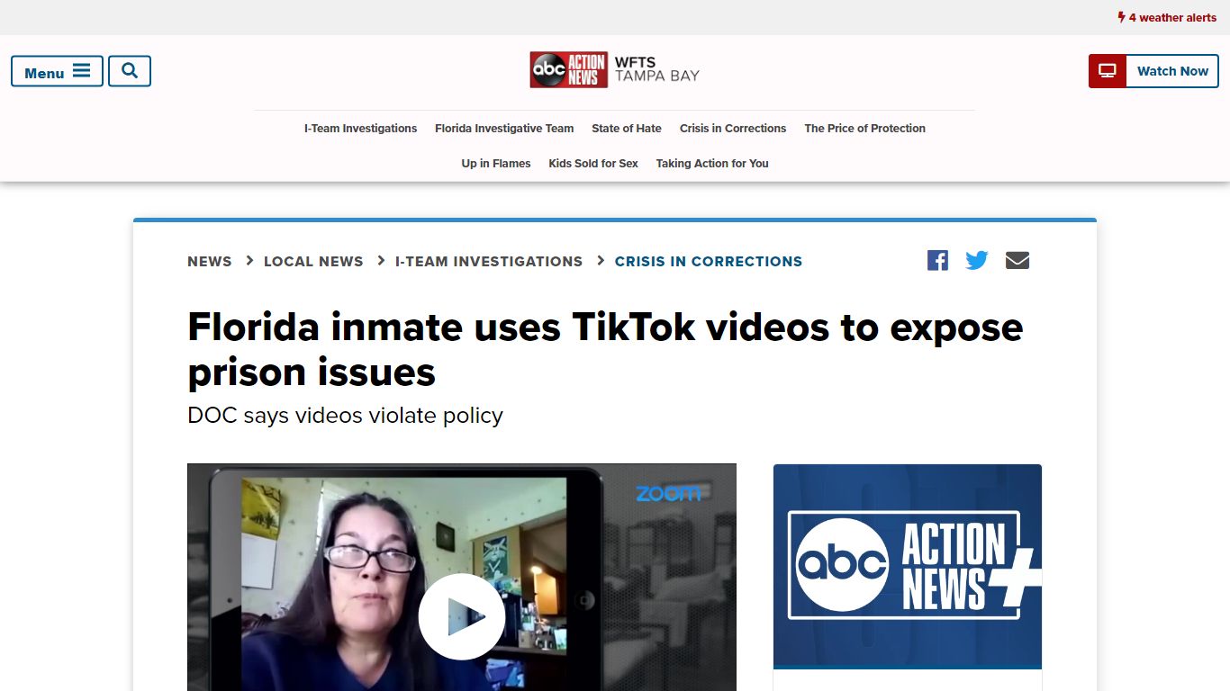 Inmate's TikTok news page gets millions of views - ABC Action News